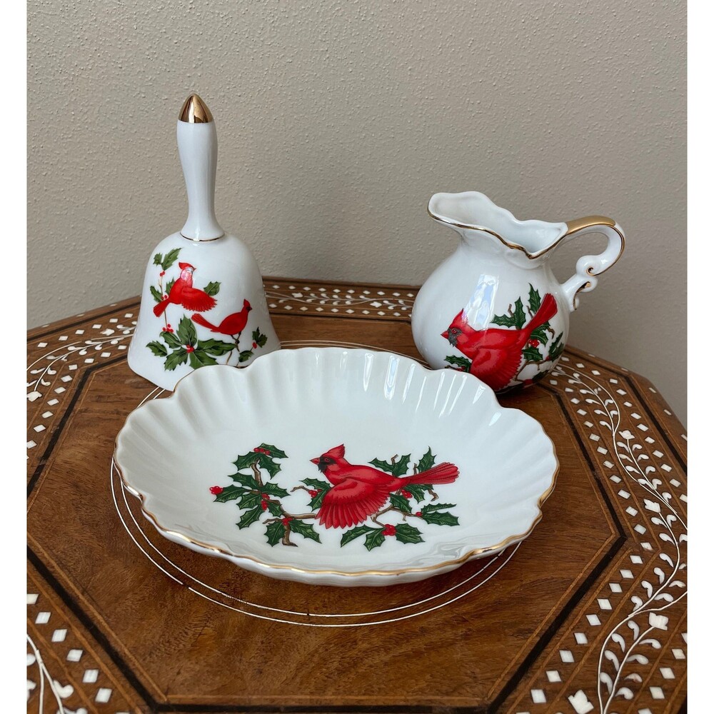 Vintage Lefton Cardinal Lot Of 3